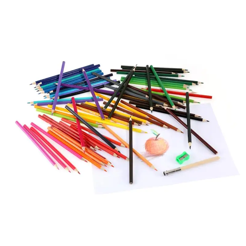 

72 Colors Professional Oil Color Pencils Set Artist Painting Sketching Color Pencil Art Supplies with Pencil Sharpener Extender