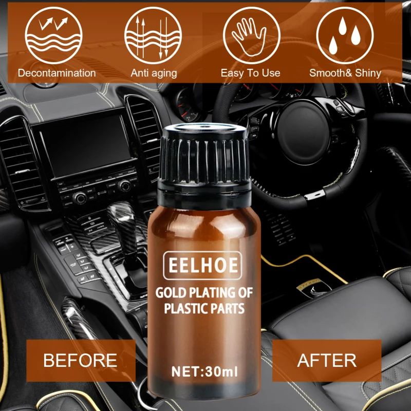 

10/20/30ml Car Plastic Parts Refurbish Agent Coating Paste Maintenance Cleaner