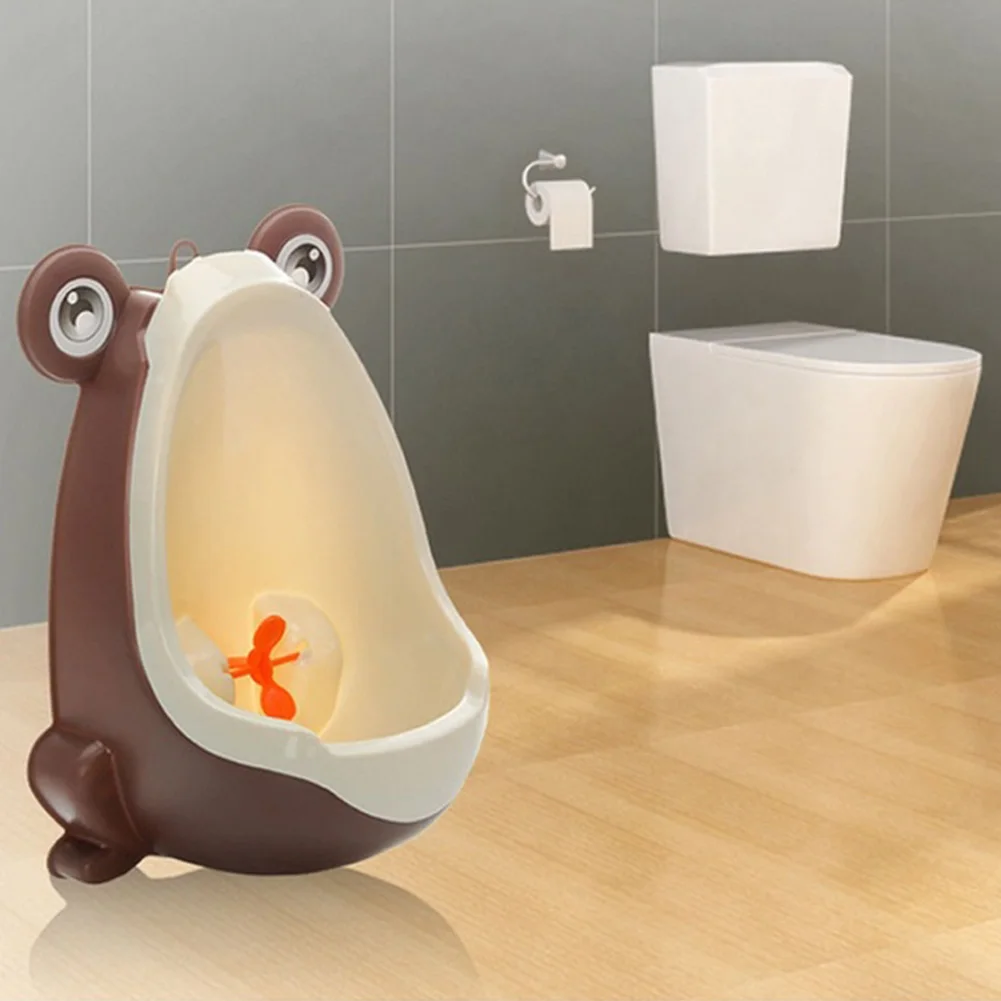 

Toddlers Children Baby Urinal Home Solid Accessories Easy Clean Newborn Frog Pattern Pee Habit Kids Toilets Standing Type