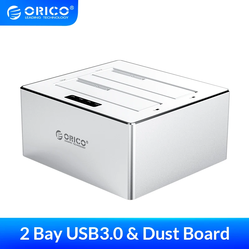 Корпус для жесткого диска ORICO 3 5 дюйма 2 два отсека Sata USB3.0 док станция поддержка