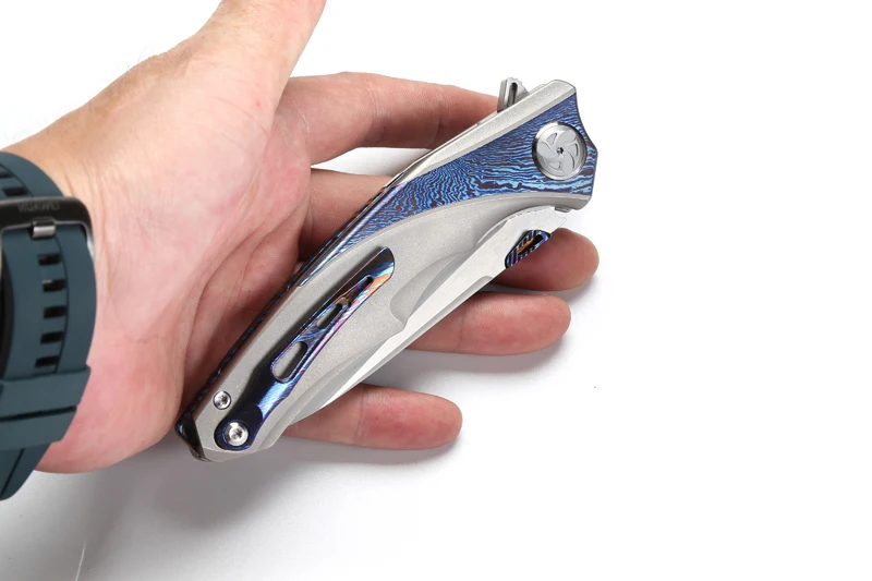 LiBinGEDC, складной нож Raptor Flipper, титановая ручка S90V, лезвие, для улицы, тактические, для кемпинга, ножи для выживания, инструменты для повседневного использования