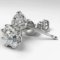 2021 classic resplendent cz crystal stud earrings for women elegant party aaa zircon earring charm women wedding party jewelry
