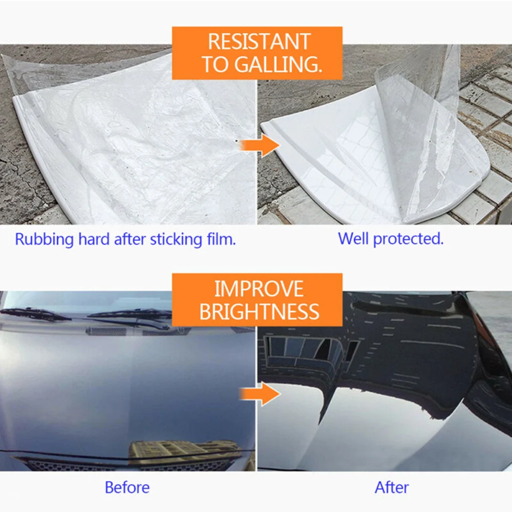 

1pcs Car Sticker 3 Layer 300*30cm Abrasion resistance Clear Vinyl Film