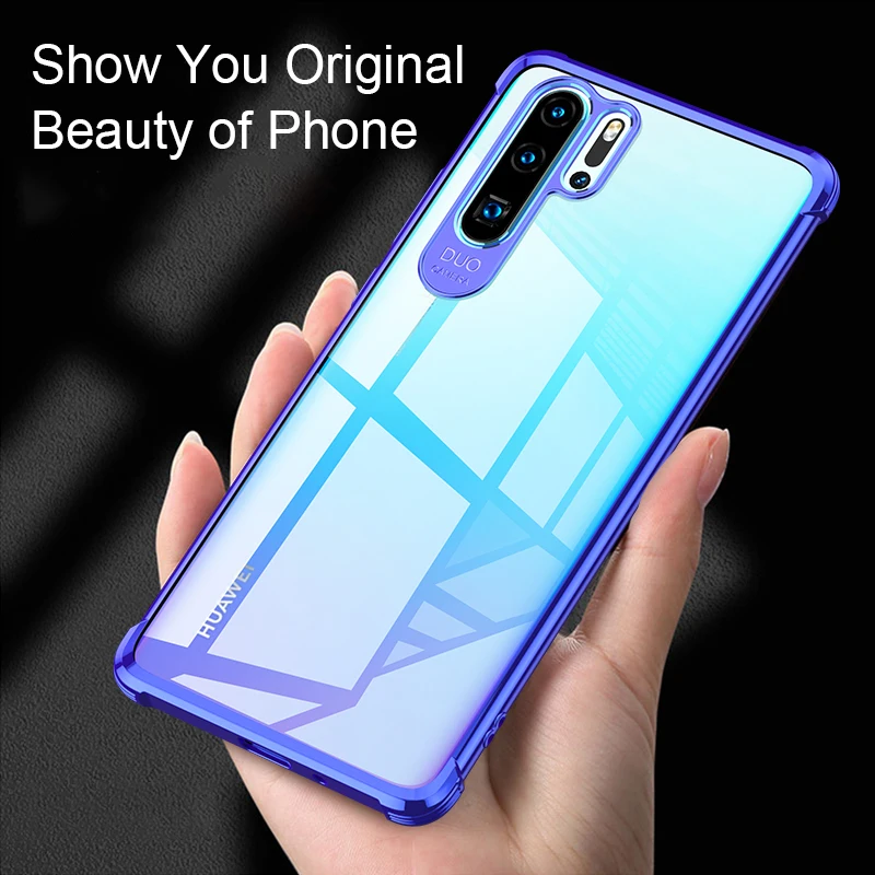 Чехол для huawei P30 lite Pro Мягкий силиконовый чехол p30 прозрачное покрытие