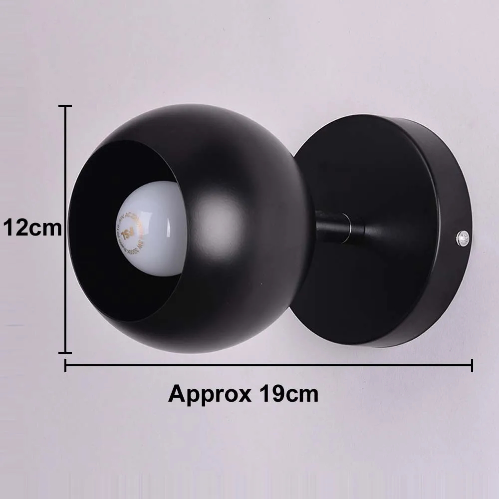 Белый черный современный настенный светильник для спальни вращающиеся