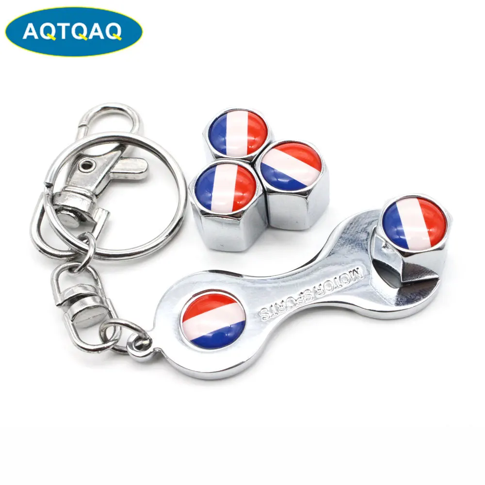 5 шт./компл. противоугонное автомобильное колесо с французским флагом колпачки