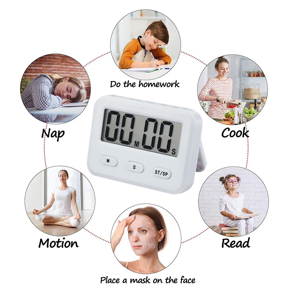 Пособия по кулинарии таймер квадратный ЖК-дисплей цифровой Экран выпечки