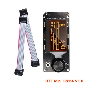 bigtreetech mini 12864 v1 0 lcd display control panel 12864lcd controller 3d printer parts mks ramps1 6 skr v1 4 rgb for voron free global shipping