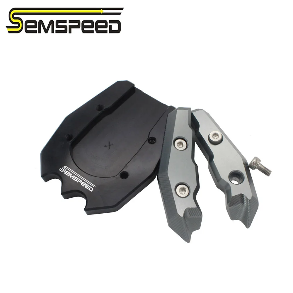 

SEMSPEED with Logo Motorcycle CNC Foot Kickstand Sidestand For HONDA PCX150 PCX125 160 2021 Extension Enlarge Stand Pad Newest