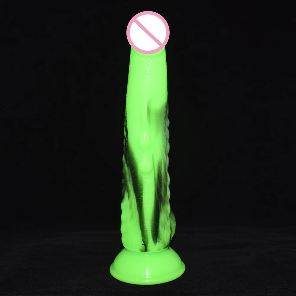 Фаллоимитатор с длинными острыми животными 10 дюймовые силиконовые Анальные