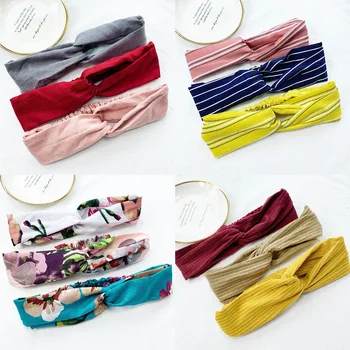 2022 Multiple Styles Fashion Hot Sale Simple Wild Fashion Lady Hair Cloth Bow Knot Headband Hair Ties Rope Girl Hair Accessories 2