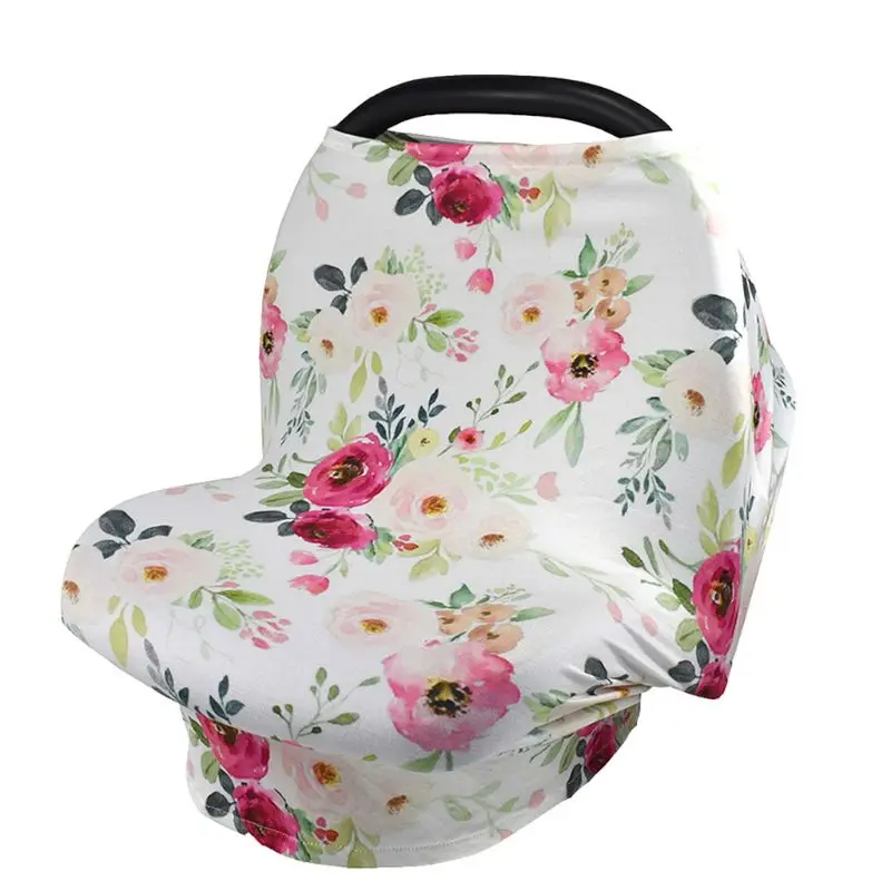 

23GD New Mom Nursing Cover Scarf Canopy Breastfeeding Cover Flowel Multifunction Cape Baby Stroller Cover Infant Car Seat Cover