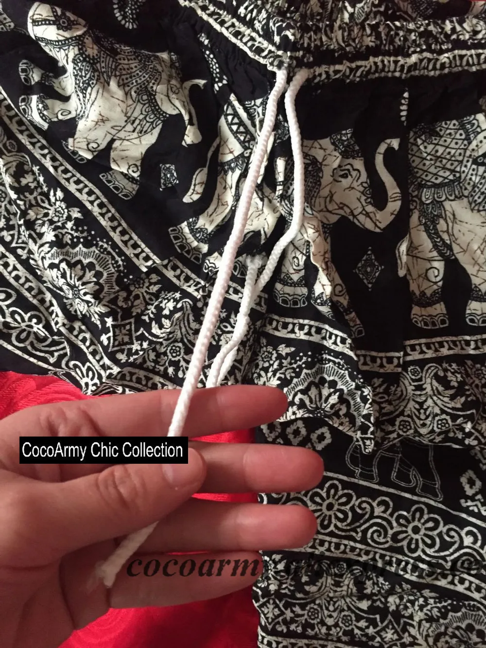 Летние Удобные Хлопковые Таиланд Индии в народном бандана слон кулиска на талии