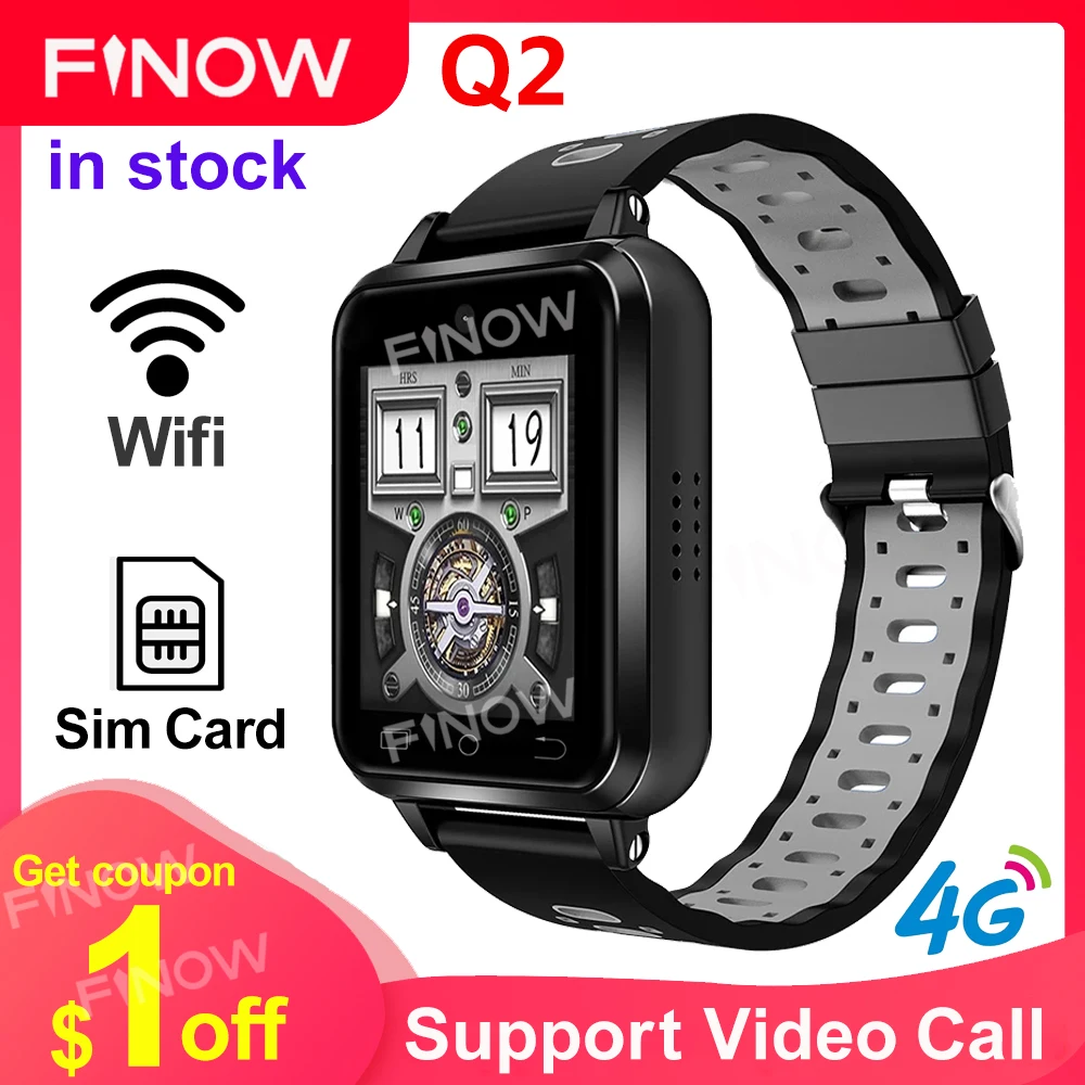 Умные часы Q1Pro Finow Q2 с GPS Wi Fi обновленные 4G Android умные MTK6737 1 ГБ/8 ГБ Reloj Inteligente телефон