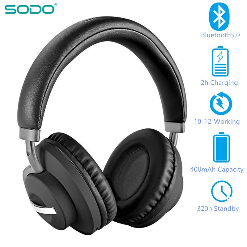 SODO SD 1006 беспроводные наушники Bluetooth 5 0 стерео гарнитура Регулируемые с микрофоном