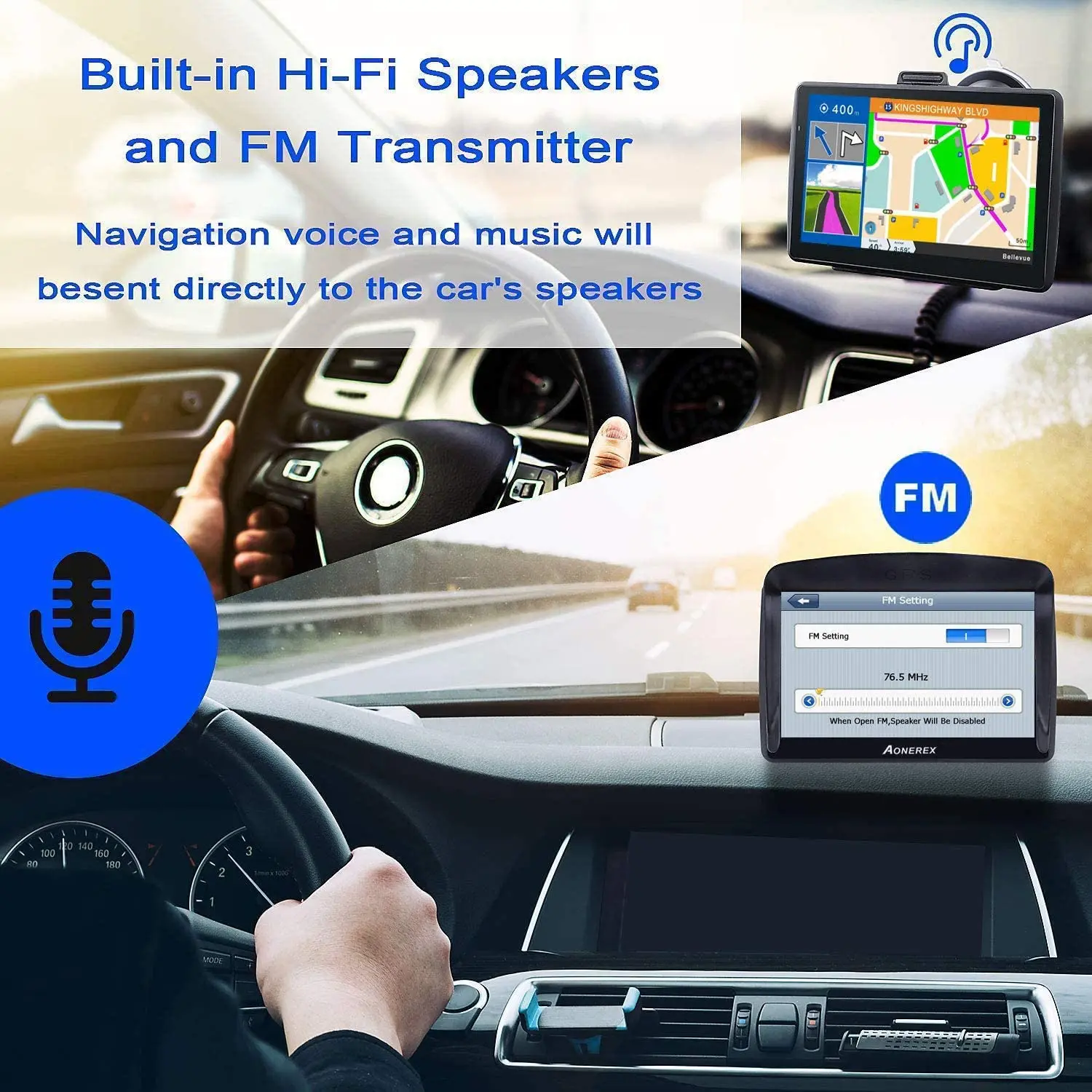 Podofo 7 &quotHD 8G 256MB емкостный Автомобильный GPS навигатор FM MP3 радио MP4 последняя карта