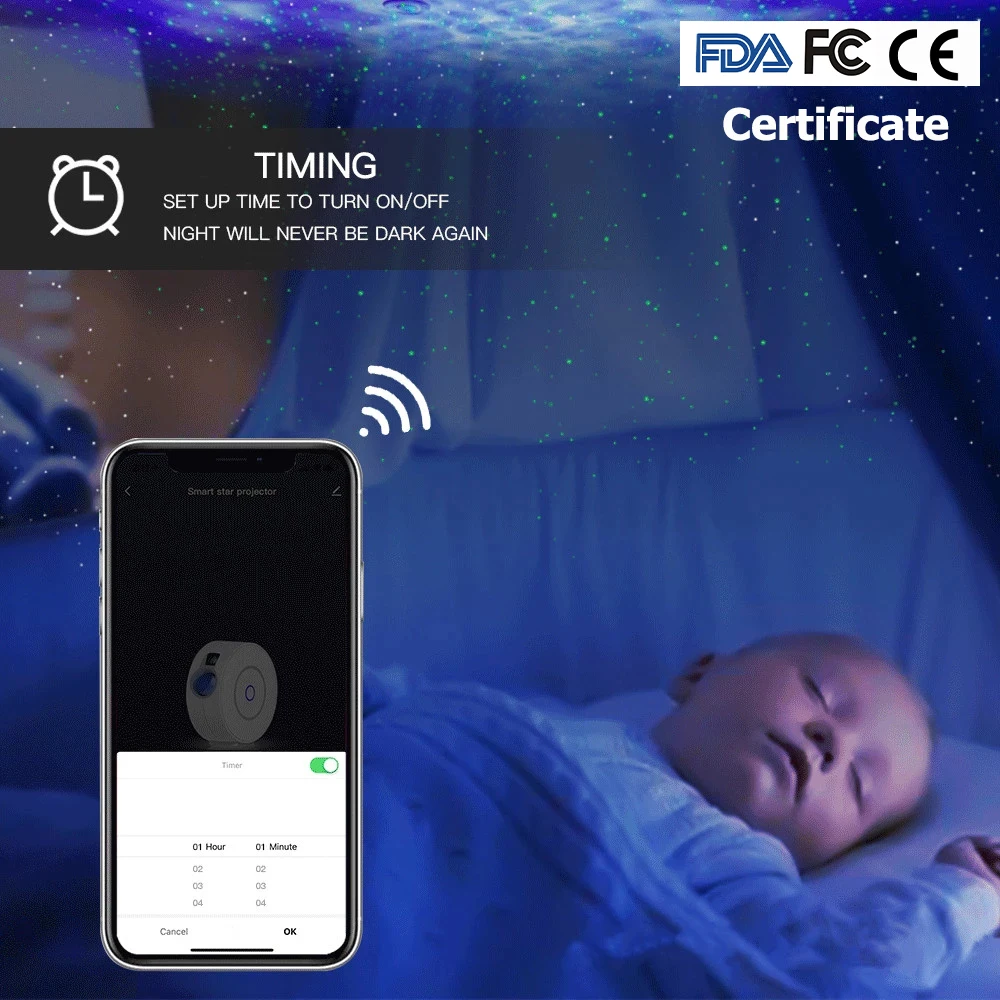 Галактический проектор Космический светильник неба Звездный умное управление