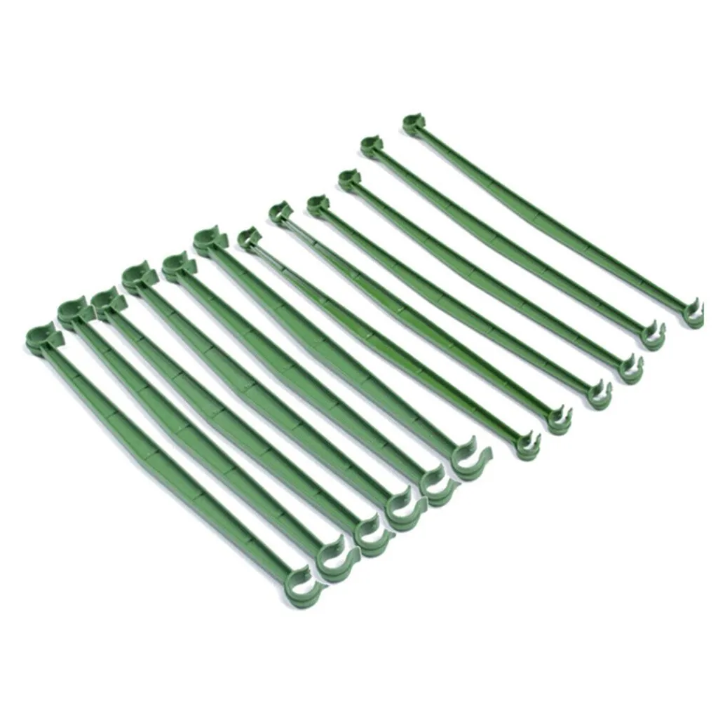 

12 PCs Green Plastic Plant Combined Bracket Connector Tomato Vegetable Trellis Connectors Stake Plant Support