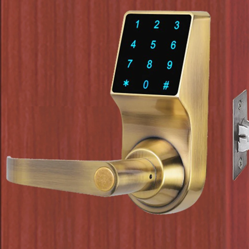 Контактная блокировка экрана пароль ключ дверной замок цифровая клавиатура