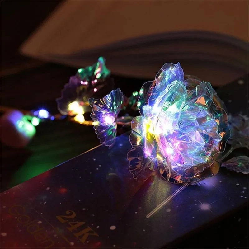 1 шт. имитация розы Вечная любовь цветы светильник кой Свадебный декор креативный