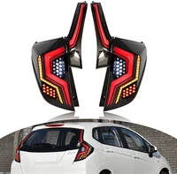 led tail light for honda fit jazz 2014 2019 assembly with sequential turning signal dynaic animation breath running light