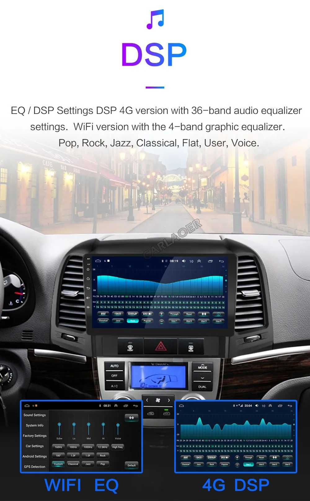 Android 8,1 мультимедийный плеер для hyundai Santa Fe 2 2006-2012 gps Navi 2din видео автомобильное радио головное устройство WiFi 4G SIM 2 din без dvd