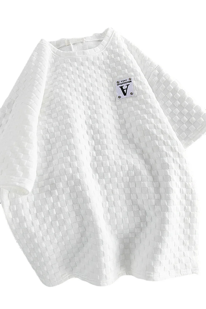 

202 spring and summer new style casual women's short-sleeved tees design niche half-sleeved top