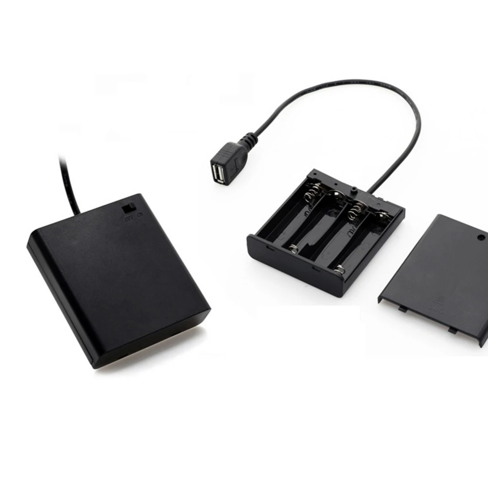 Питание переключатель ON/OFF Батарея коробка для RGB светодиодные ленты светильник 5V