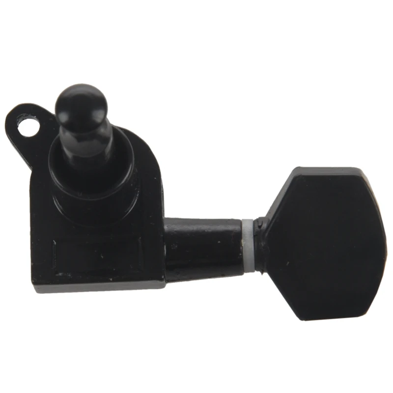 

2set Guitar Sealed Small Peg Tuning Pegs Tuners Machine Heads for Acoustic Electric Guitar Guitar Parts( Black 3R3L/6R)