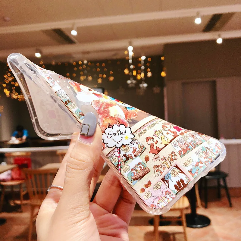 

Transparent Cute Flower love alien art phone Case for iphone 11 pro max 7 6 6S 8 7 plus X XR XS MAX 5s se Soft TPU Silicone case