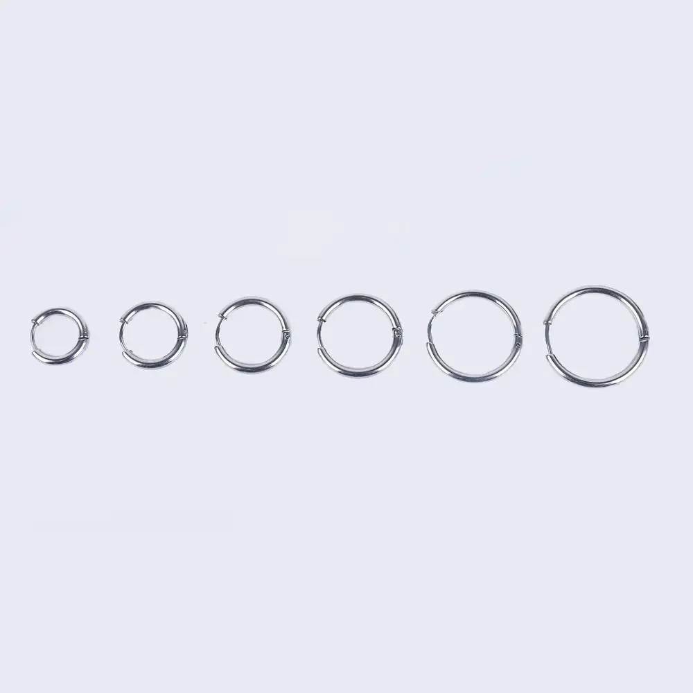 Серьги кольца мужские из нержавеющей стали для пирсинга в стиле панк рок