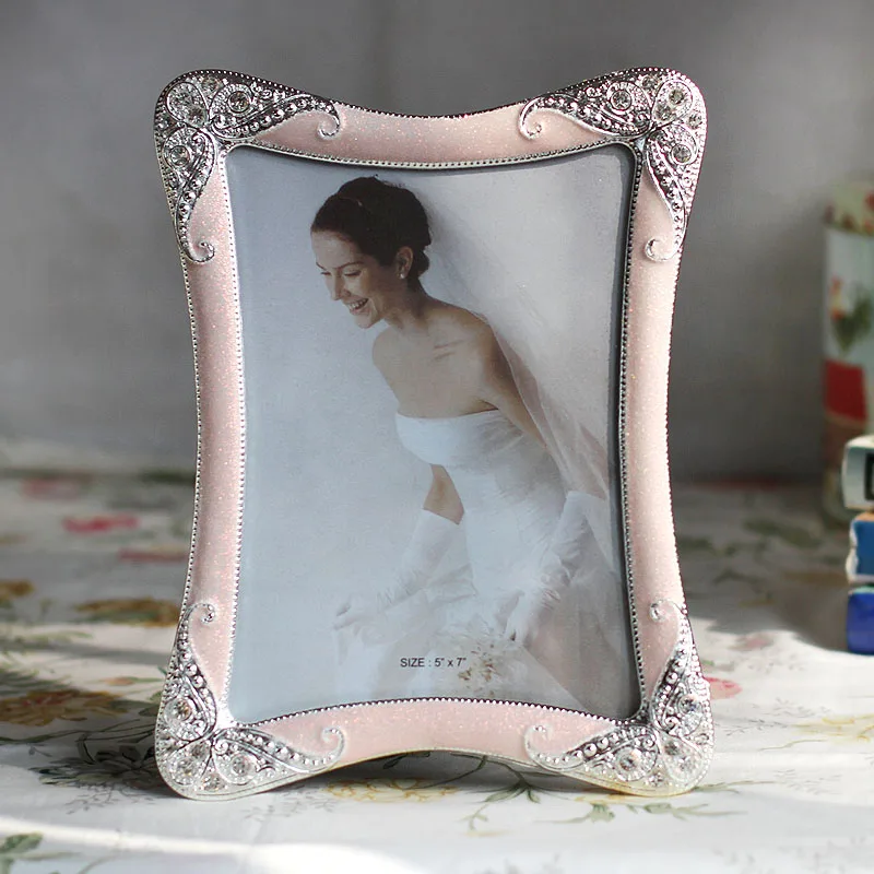 7 дюймовая металлическая фоторамка для украшения дома Свадебная подарок на день