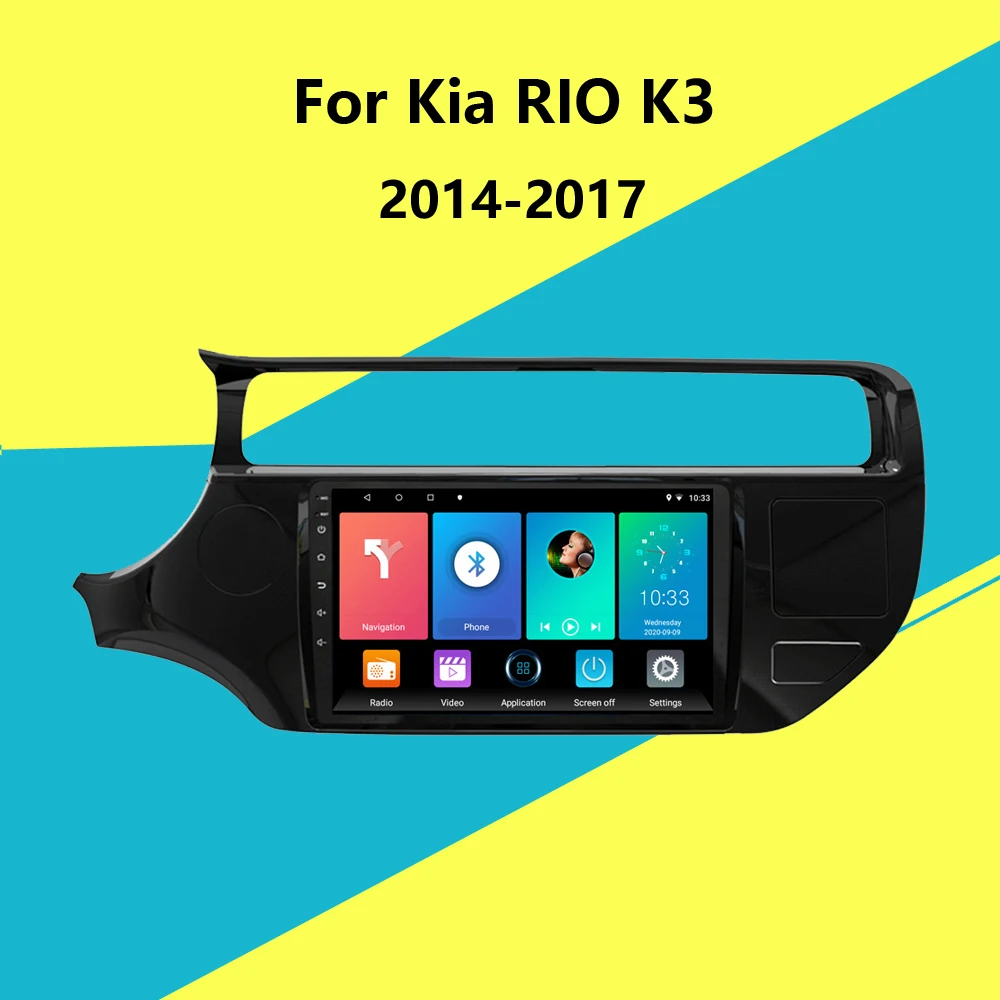 

For Kia RIO K3 2015 2016 2017 2 Din 9 inch Android 8.1 2 Din Car Multimedia Player Navigation GPS WIFI BT Head Unit Stereo