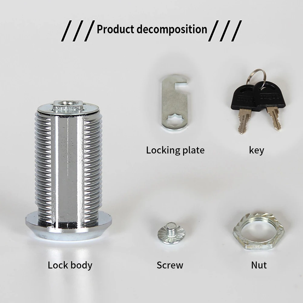 Security Mailbox Anti Lost Post Silver Home Cupboard Hardware Cam Lock Drawer With Key Zinc Alloy Universal Cabinet Door | Обустройство