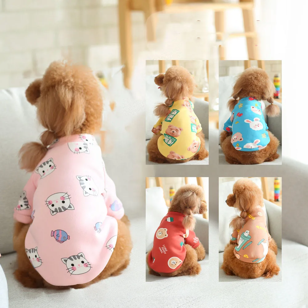 

Dog Warm Hoodie Pet Plus Velvet Clothes Cat Winter Coat Puppy Outdoor Travel Windproof Sweater Designer Dog Costume Accessories