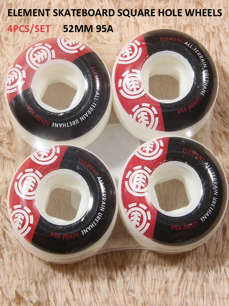 Details about   54MM 95A Square Hole Element Skateboard Wheels Skate Board Deck Action Wheel 