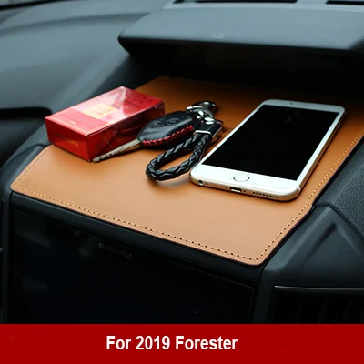 forester brown Волоконная кожа приборной панели автомобиля мобильного телефона коврик для subaru forester xv - Название цвета: forester brown