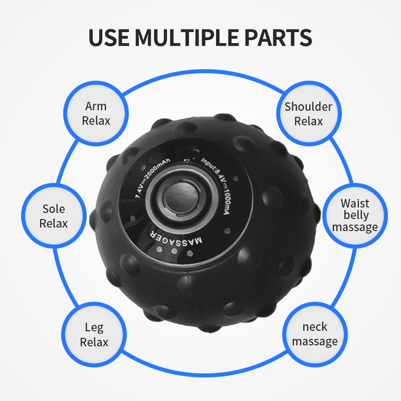 Шарик массажный вибрирующий для массажа мышц массажер глубоких тканей