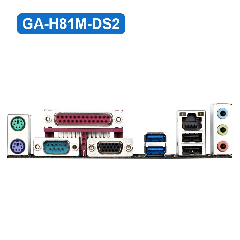 GIGABYTE GA-H81M-DS2 настольная материнская плата H81 Socket LGA 1150 i3i5 i7 DDR3 16G Micro-ATX UEFI биос оригинальная Отремонтированная материнская плата