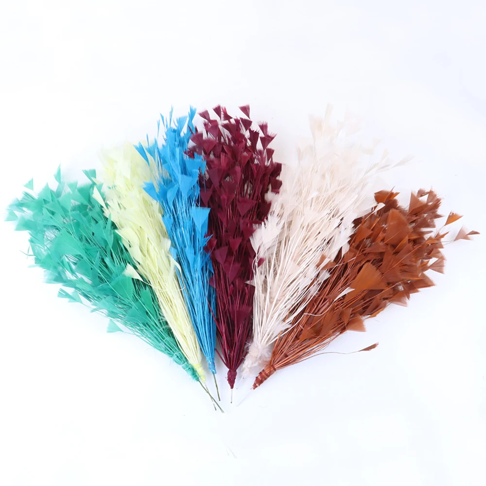 Оптовая продажа Высокое качество С перьями и цветами 30 см сделай сам для дома