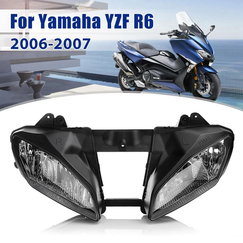 Фара мотоцикла прозрачная для Yamaha YZF R6 YZF-R6 2006 2007 | Автомобили и мотоциклы