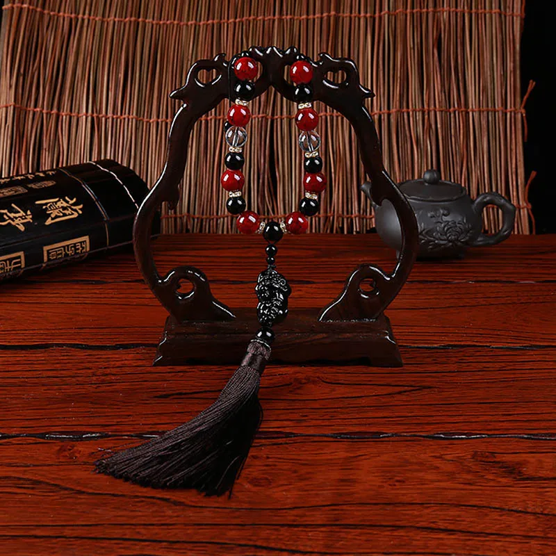 Автомобильные украшения Будда бусины кисточки авто интерьер зеркало заднего