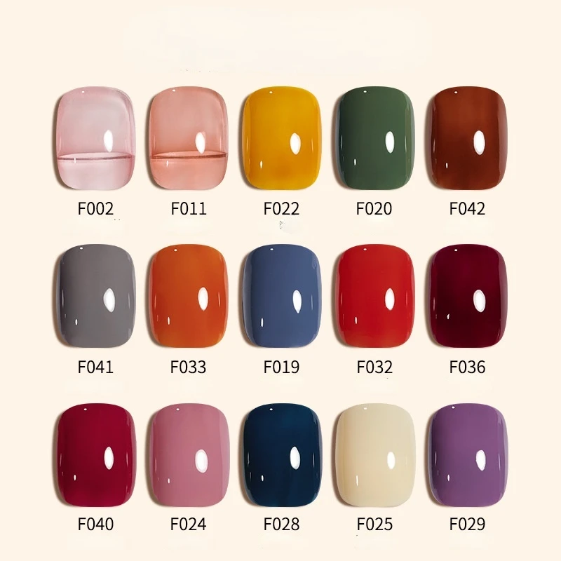 Гель-лак для ногтей с полным покрытием великолепный цветной отмачиваемый УФ