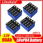 Литий-железо-фосфатный аккумулятор LiitoKala, 16 шт., 3,2 в, 90 Ач