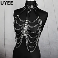 uyee sexy breast harness for women wedding underwear harness woman chain sexy bondage lingerie goth clothes gothic punk style
