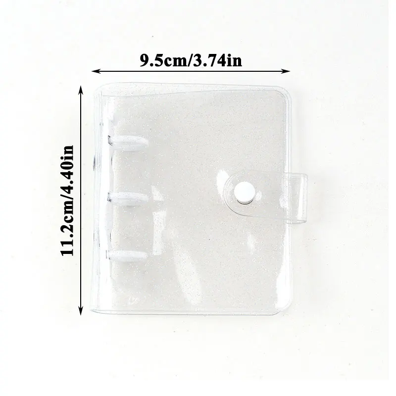 

Creative 3 Hole Loose-leaf Refill Notebook Cover Mini File Folder Hand Account Diary Ring Binder Inner Pages Diary Book Portable