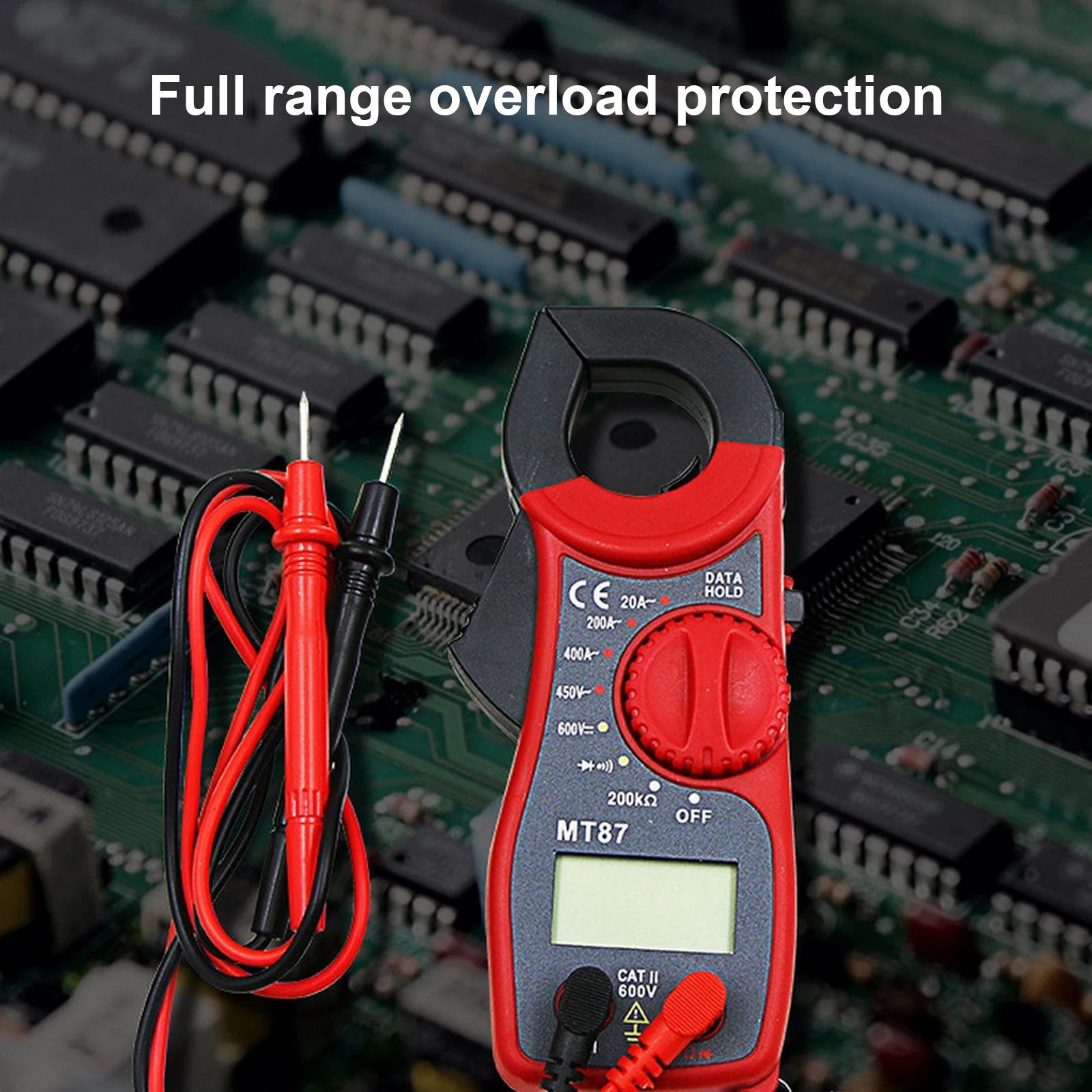 Портативный мультиметр с ЖК-дисплеем MT87 измеритель переменного/постоянного тока