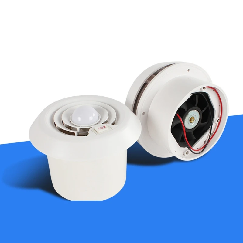 

Caravan Accessories RV Fan Roof Air Vent Grille Whit Fan Travel Trailer Air Vent G8TE