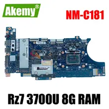 Akemy For Lenovo ThinkPad T495S Laptop Motherboard FA391/FA491 NM-C181 CPU Rz7 3700U RAM 8GB Tested test 02DM215 02DM210 02DM200