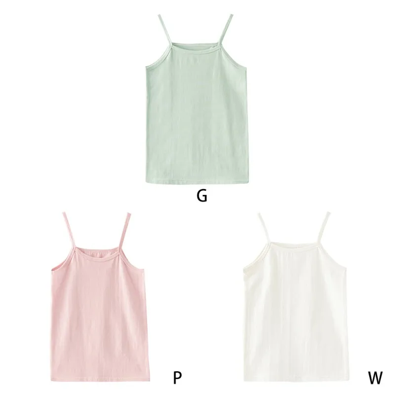 Нательная майка для маленьких девочек детское хлопковое нижнее белье с принтом